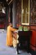 China: A monk at Wenshu Yuan (Wenshu Temple), Chengdu, Sichuan Province